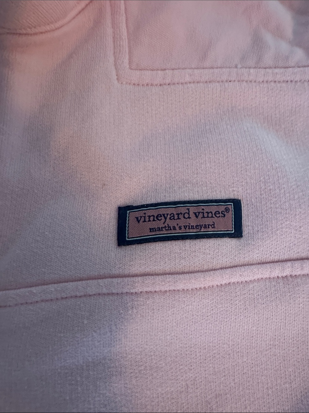 Vineyard Vines Pale Pink Quarter-Zip Pullover - Picture 2 of 10